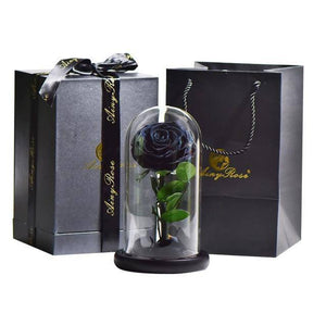 
                  
                    Preserved Rose In Glass Dome + Gift Box - RoseBearUs
                  
                