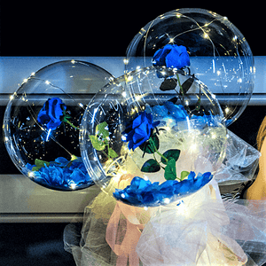 
                  
                    LED Balloon Rose Bouquet - RoseBearUs
                  
                