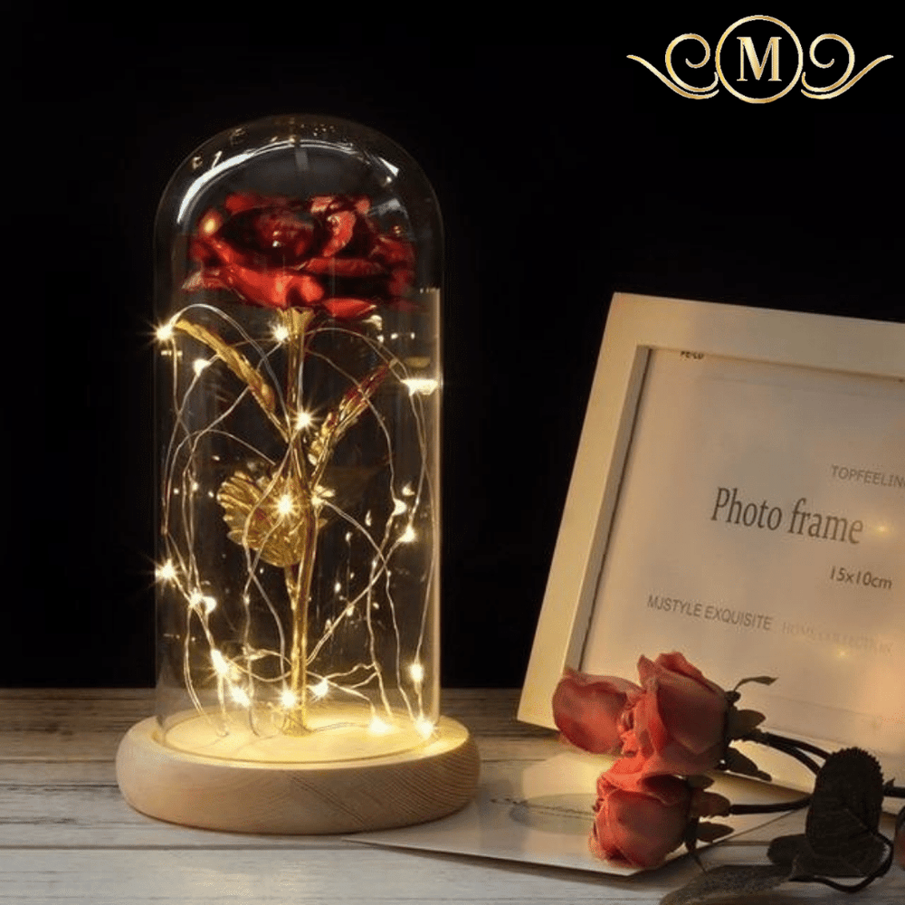 LED Rose In Glass - RoseBearUs