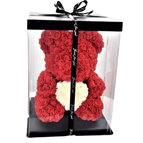 
                  
                    Luxury Rose Bear With Gift Box - RoseBearUs
                  
                